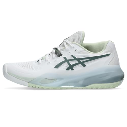 ASICS Women's Gel-Resolution X Trainers, White Monument Blue, 9.5 US