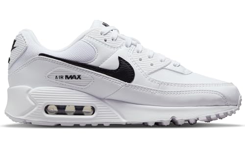Nike Air Max 90, Men's Running Shoes, White Black White, 8.5 US