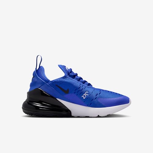 Nike Air Max 270 Big Kids' Shoes (Racer Blue/White/Black) Size 5.5