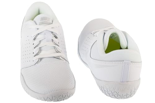 Nike Girl's Youth Cheer Sideline IV Cheerleading Shoes (3 M US Little Kid, White/Pure Platinum/White)