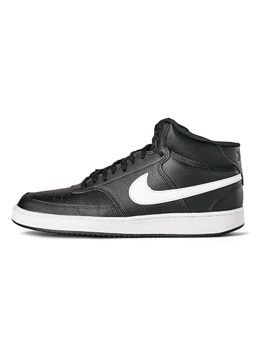 Nike Men's Court Vision Mid Next Nature Shoes, Black/White-Black, 9