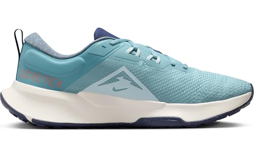 Nike Juniper 2 Gore-Tex Men's Waterproof Trail Running Shoes, Shoe, Denim Turq Midnight Navy Glacier Blue, 10.5