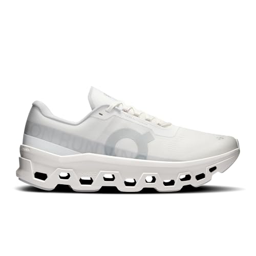 On Men's Cloudmonster 1 Sneakers, White/White, 10.5 Medium US