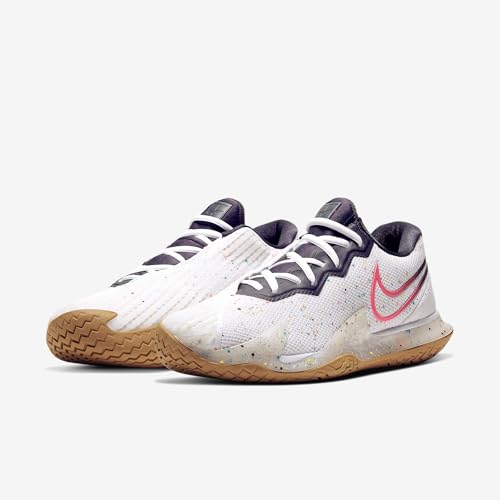 Nike NikeCourt Air Zoom Vapor Cage 4 White/Laser Crimson/Gridiron/Wheat 12