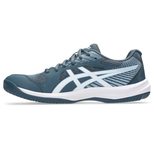 ASICS Men's Upcourt 6 Volleyball Shoes, 9.5, RAW Indigo/White