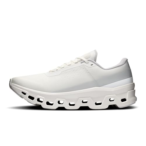 On Men's Cloudmonster 1 Sneakers, White/White, 10.5 Medium US