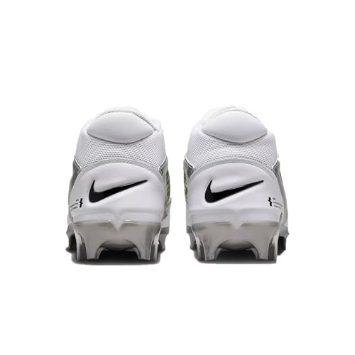 Nike Alpha Menace 4 Pro Football Cleats White/Metallic Silver/Photon Dust/Black FD7037-100 Size 11.5 US Men's
