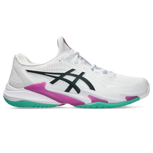 ASICS Men's Court FlyteFoam 3 Tennis Shoes, 14, White/Digital Sakura