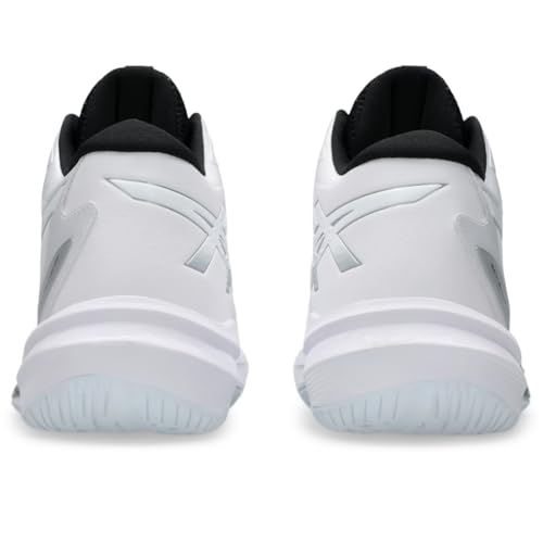 ASICS Men's Sky Elite FlyteFoam Mid Top 3 Volleyball Shoes, 12.5, White/White