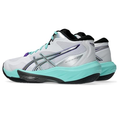ASICS Women's Sky Elite FF MT 4 Volleyball Shoes, 9.5, White/Radiant Amethyst