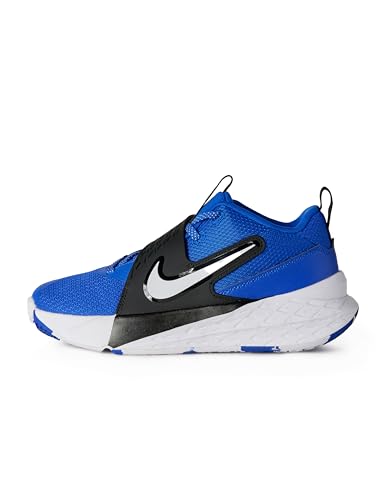 Nike Big Kid's Team Hustle D Basketball Shoes, Game Royal/White-Black, 4Y