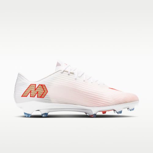 Nike Mercurial Superfly 11 Pro Firm-Ground Low-Top Soccer Cleats (White/Bright Crimson/Blur) Size 10