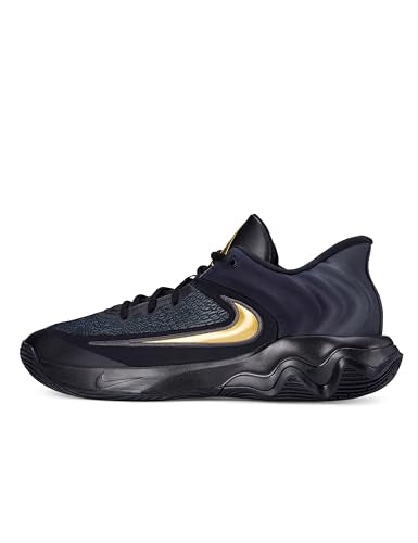 Nike Men's Giannis Immortality 4 Basketball Shoes, Black/Metallic Gold, 10