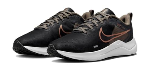 Nike Downshifter 12 DD9294-008 Dark Smoke Grey-Metallic Bronze Women's Running Sneakers 12 US