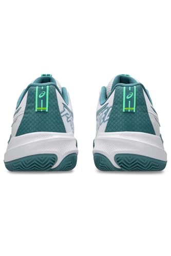ASICS Men's Gel-Challenger 15 Padel Trainers, White Misty Pine, 44 EU