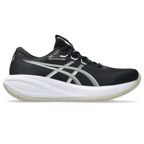 ASICS Men's Gel-Cumulus 28 Running Shoes, 12, Black/White
