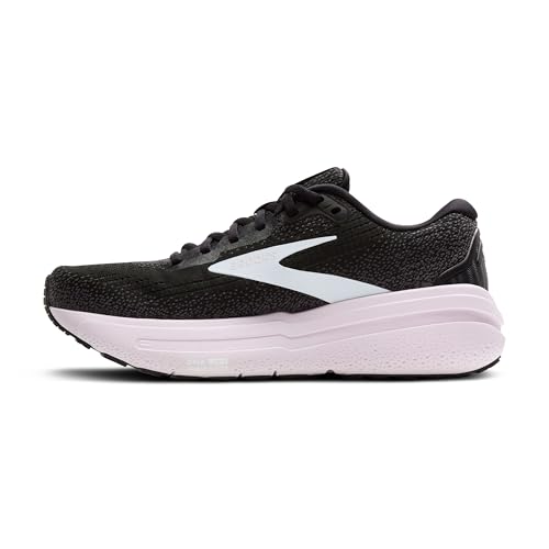 Brooks Women’s Ghost Max 2 Neutral Running & Walking Shoe - Black/White/Orchid Ice - 6.5 Medium