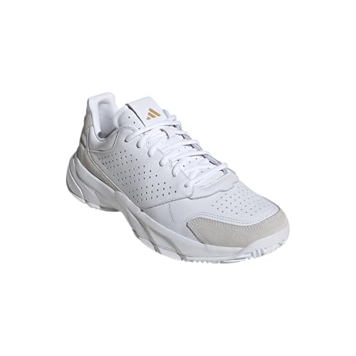 Adidas Unisex-Adult CourtJam Control 3 Premium Tennis, White/White/White, 10.5