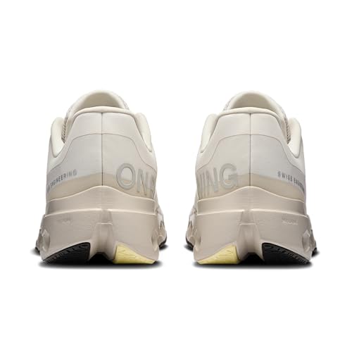 On Men's Cloudsurfer Next Sneakers, Ivory/Silver, 10.5 Medium US