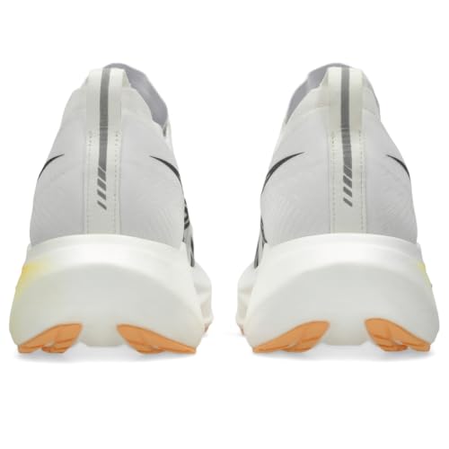 ASICS Unisex MEGABLAST Running Shoes, 4M / 5.5W, White/Orange Glow