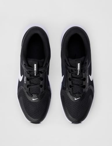 Nike Little Kid's Star Runner 5 Running Shoes, Black/White-White, 2Y