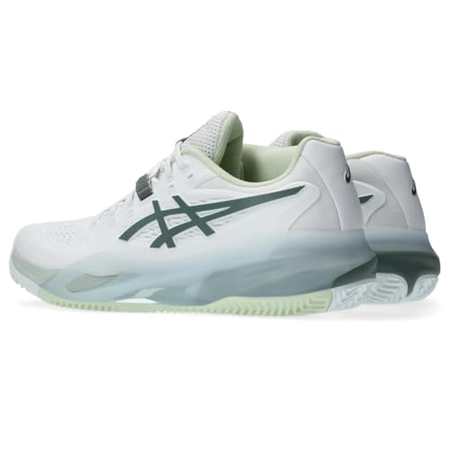 ASICS Women's Gel-Resolution X Clay Tennis Shoe, 11, White/Monument Blue