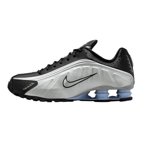 Nike Shox R4 SneakerMen's, Metallic Silver Metallic Silver Black, 11 US
