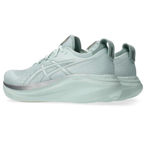 ASICS Men's Gel-Nimbus 27 Running Shoes, 11.5, Pure Aqua/White
