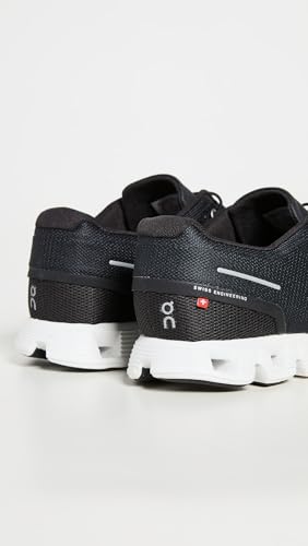 On Men's Cloud 5 Sneakers, Black/White, 10.5 Medium US