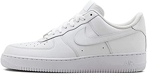 Nike Men's Air Force 1 Sneaker, White, 9.5
