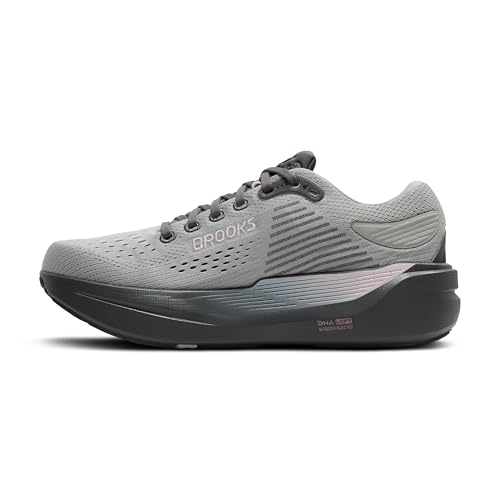 Brooks Women’s Ghost Max 3 Neutral Running & Walking Shoe - Harbor Mist/Poppy Seed/Pink - 9 Medium
