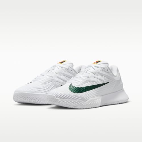 Nike Vapor Pro 3 PRM Women's Hard Court Tennis Shoes (White/University Gold/University Red/Gorge Green) Size 8.5