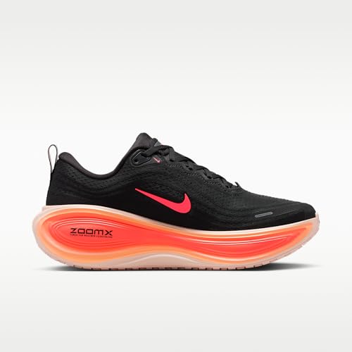 Nike Vomero Plus Women's Road Running Shoes (Black/Washed Coral/Bright Mango/Hot Lava) Size 8
