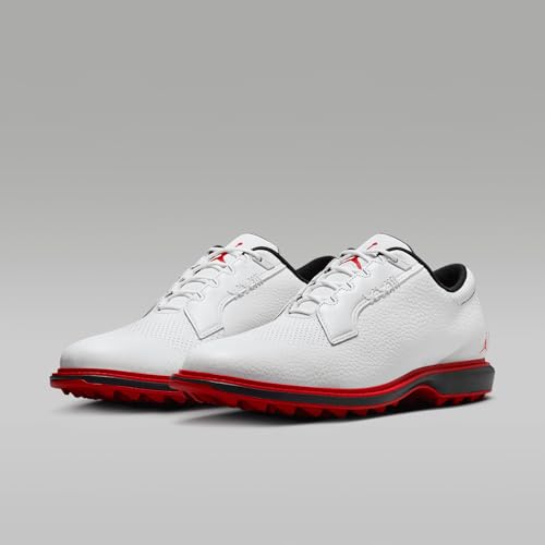 Jordan ADG 5 Golf Shoes (FQ6642-103, White/Black/Varsity Red) Size 9