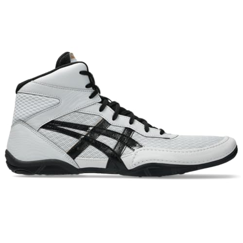 ASICS Men's Matflex 7 Wrestling Shoes, 11.5, Concrete/Black