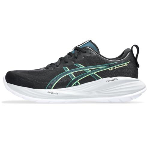 ASICS Men's Gel-Cumulus 27 Running Shoes, 11.5, Black/Lucid Yellow