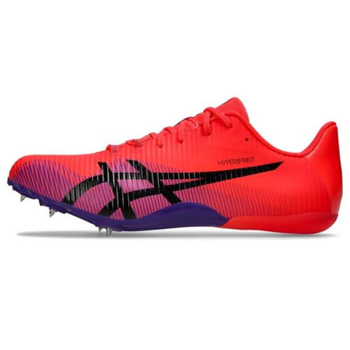 ASICS Unisex Hypersprint 8 Track & Field Shoes, 8M / 9.5W, Flash RED/Black