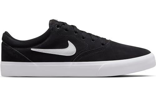 Nike SB Charge Suede Shoe (Men), IB2750, Black/White, 10 US