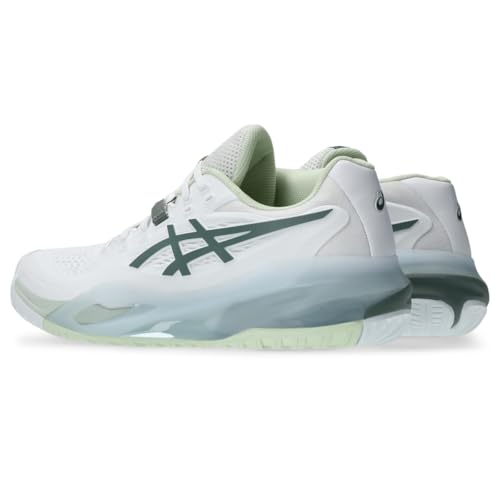 ASICS Women's Gel-Resolution X Tennis Shoes, 9, White/Monument Blue