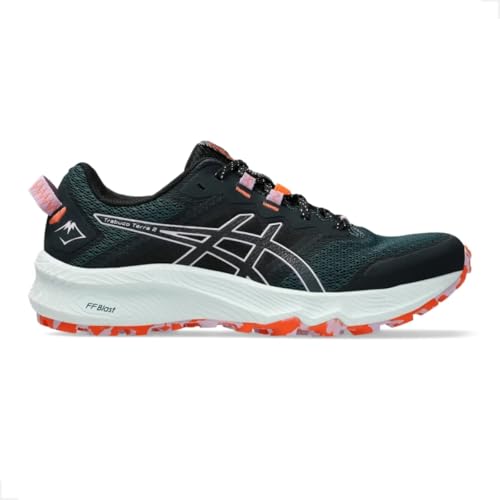 ASICS Women's Trabuco Terra 2 Trainers, Saxon Green Light Ube, 8.5 US