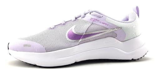 Nike Downshifter 12 NN GS Girls Shoes Size 4.5, Color: Violet Frost/Metallic Silver