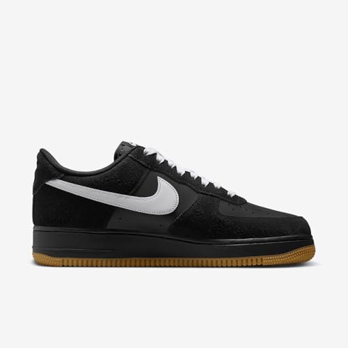 Nike Nike Air Force 1 '07 Men's Trainers, Black White Gum Light Brown, 9 US