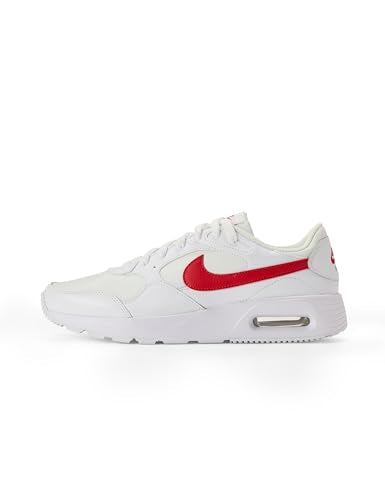 Nike Men's Air Max SC Shoes, White/University Red, 10.5