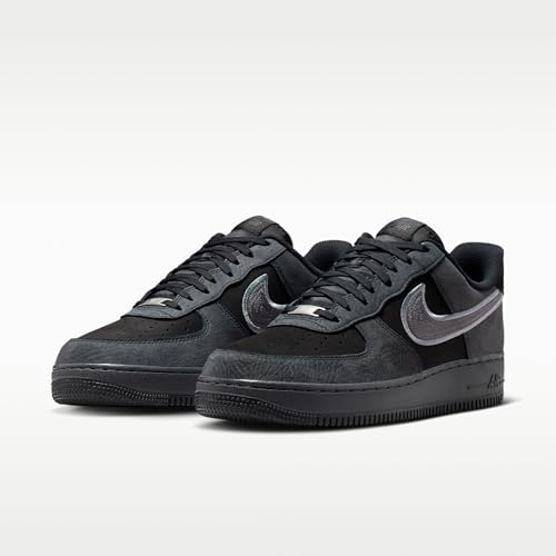 Nike Air Force 1 '07 LV8 Men's Shoes (Black/Smoke Grey/Dark Smoke Grey) Size 8