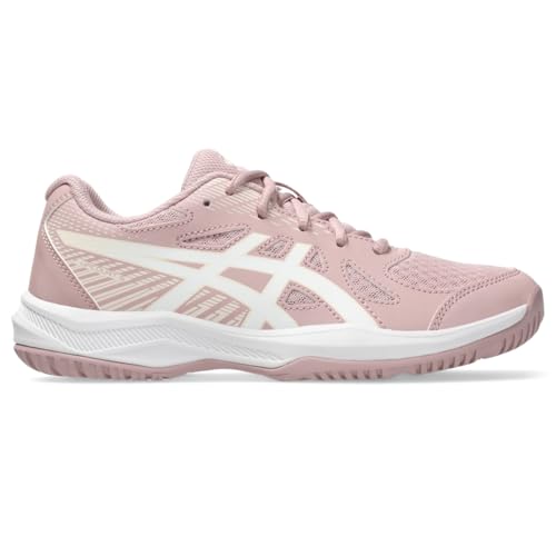 ASICS Kid's Upcourt 6 Grade School Volleyball Shoes, 5, MORGANITE/White