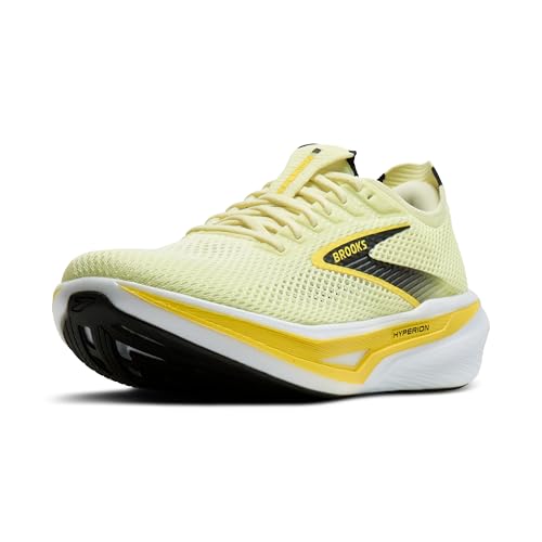 Brooks Men’s Hyperion 3 Neutral Running Shoe - Luminary/Black/Yellow - 8 Medium