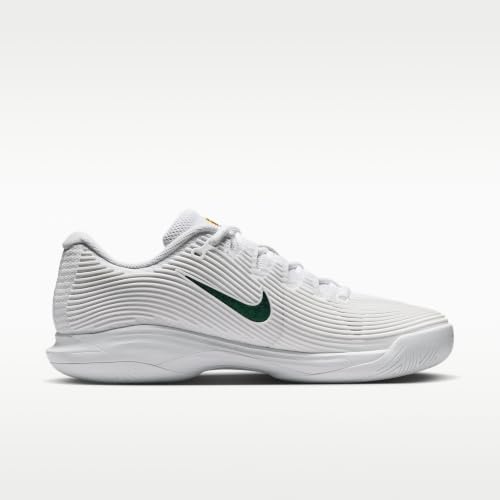 Nike Zoom Vapor 12 PRM Women's Hard Court Tennis Shoes (White/University Gold/University Red/Gorge Green) Size 10