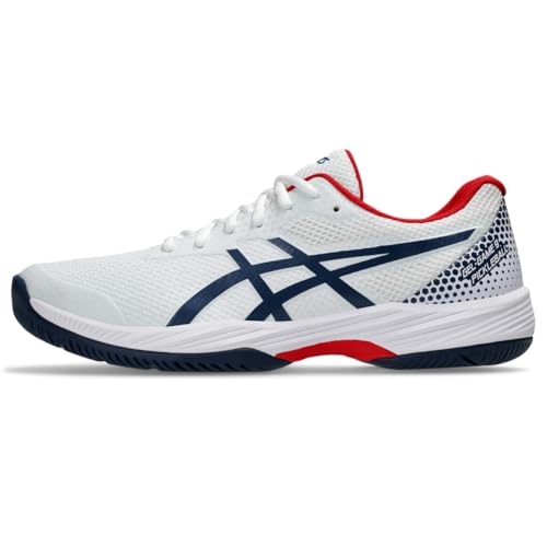 ASICS Men's Gel-Game 9 Pickleball Shoes, 11, White/Night Sky