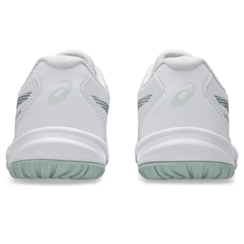 ASICS Men's Upcourt 6 Volleyball Shoes, 13, White/Tranquil Teal