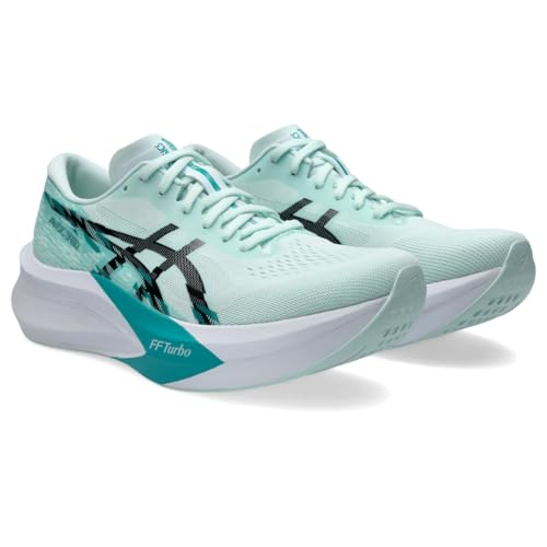 ASICS Men's Magic Speed 4 Running Shoes, 15, Soothing SEA/Black